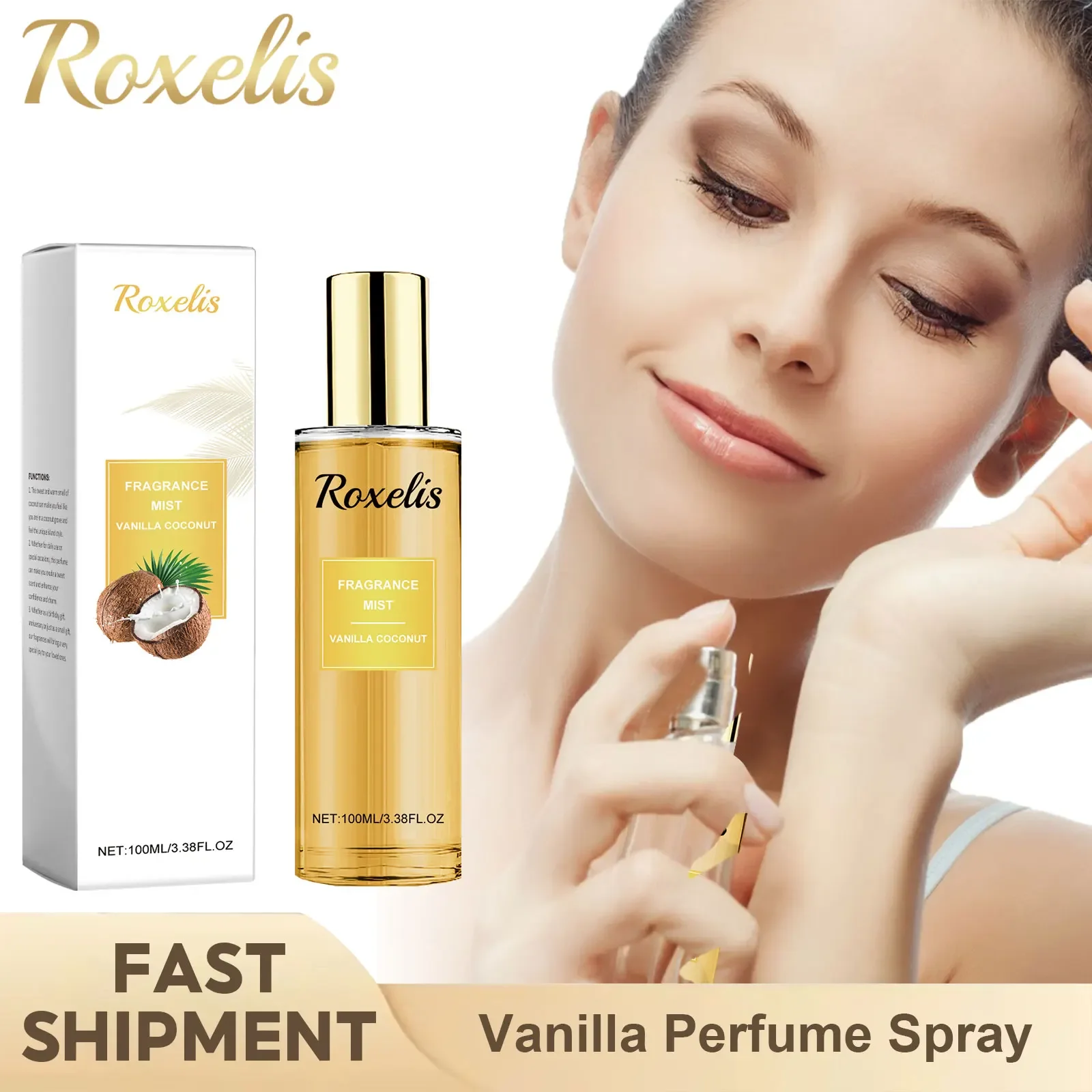 Perfume Fragrance Hair Spray - Coconut Vanilla Aroma Spray Lasting Mature