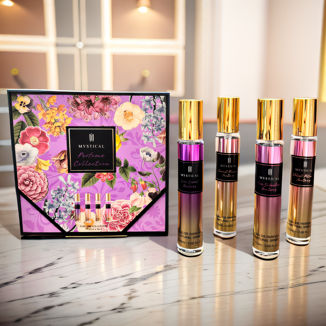Perfume Fragrance Samples - MYSTICAL Women's perfume gift box, floral