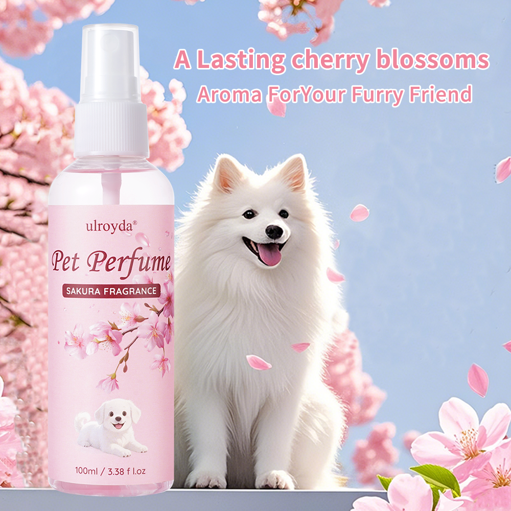 Perfume Fragrance Moisturizer - Cherry Blossom Dog Perfume Spray for