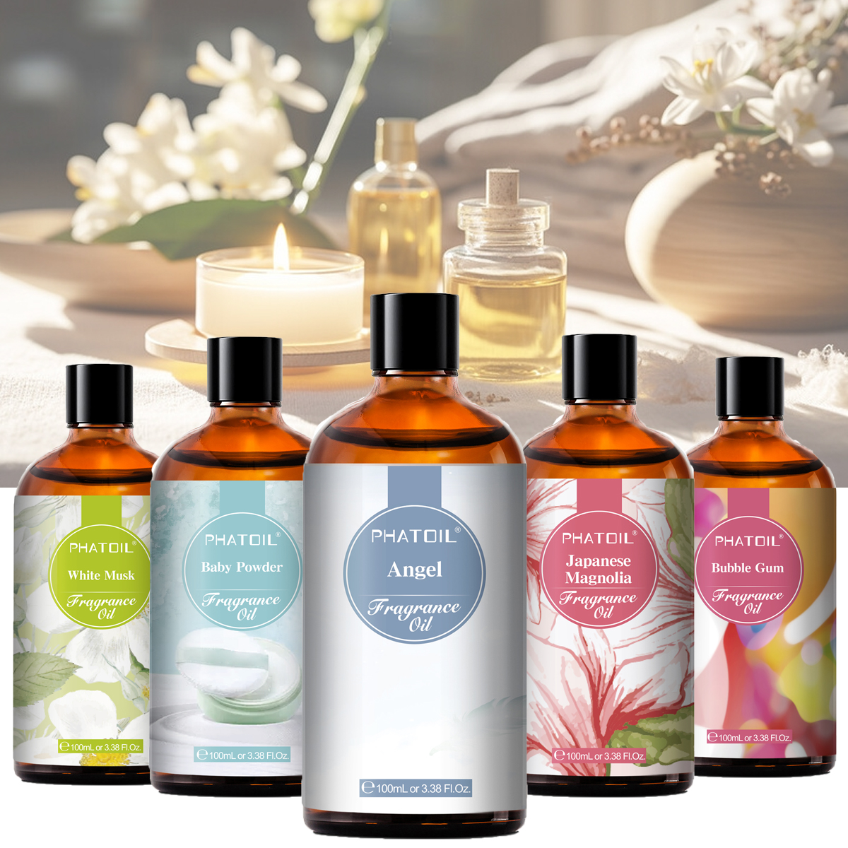 Perfume Fragrance Oils For Candles - PHATOIL 100ml Aroma Fragrance Oil Fresh