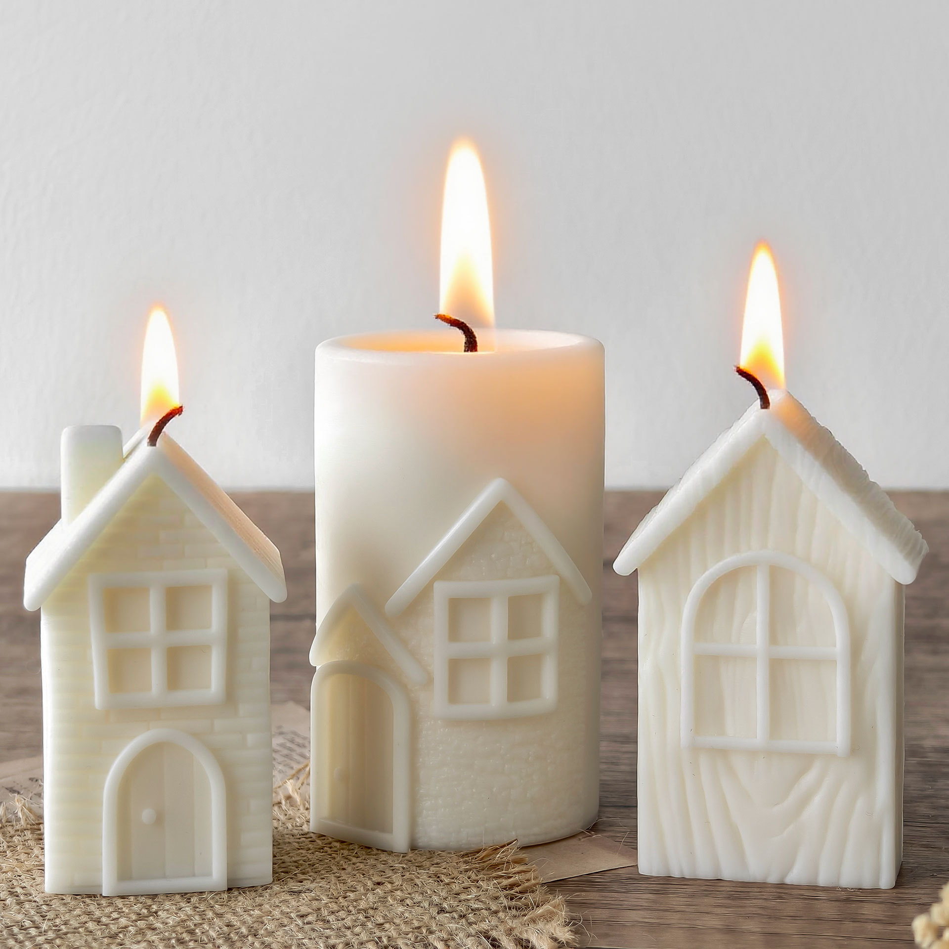 Perfume Fragrance Oils For Candles - DIY Chimney House Silicone Mold Handmade