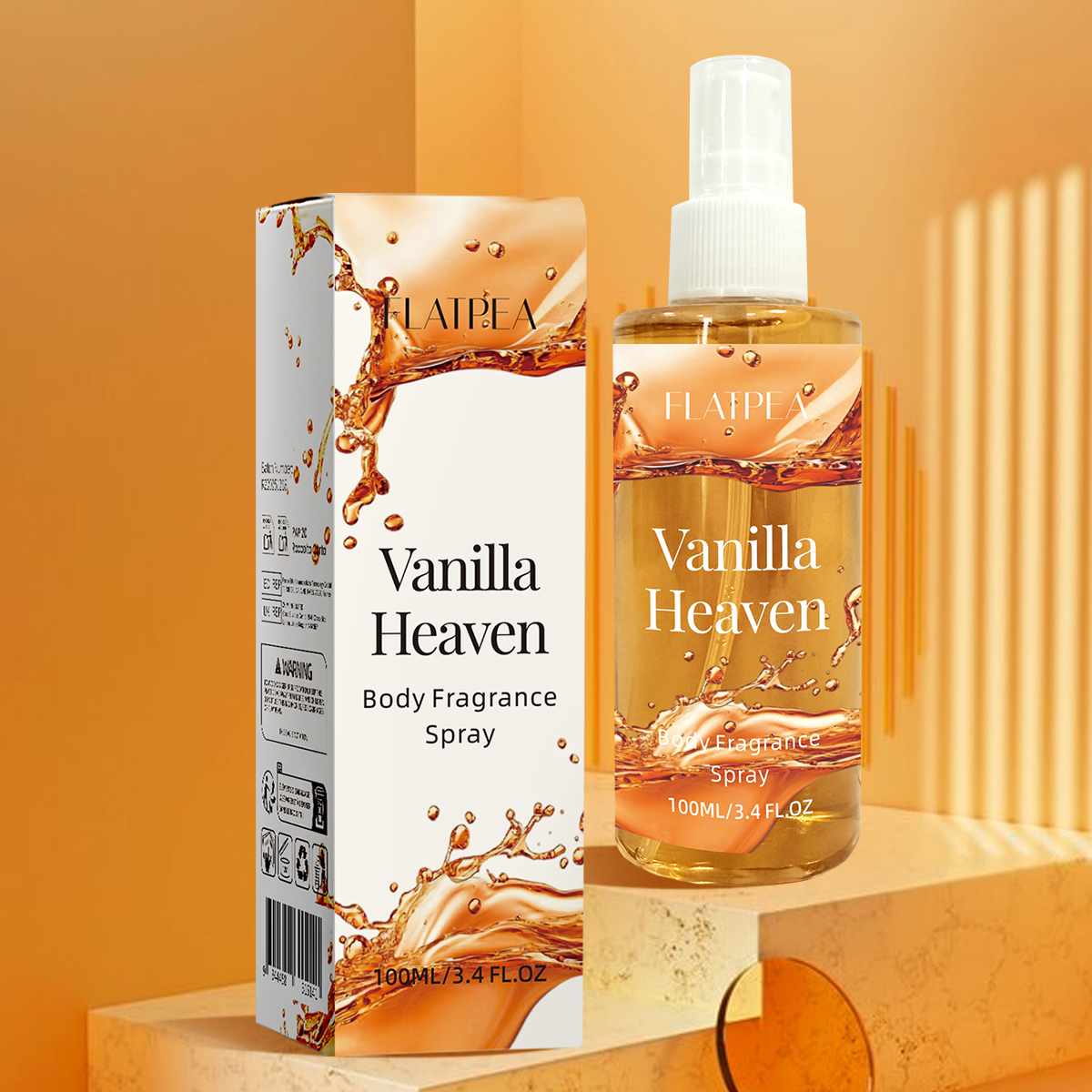 Perfume Fragrance Hair Spray - Vanilla Body Mist–Alcohol-Free Hydrating Spray, Long-Lasting