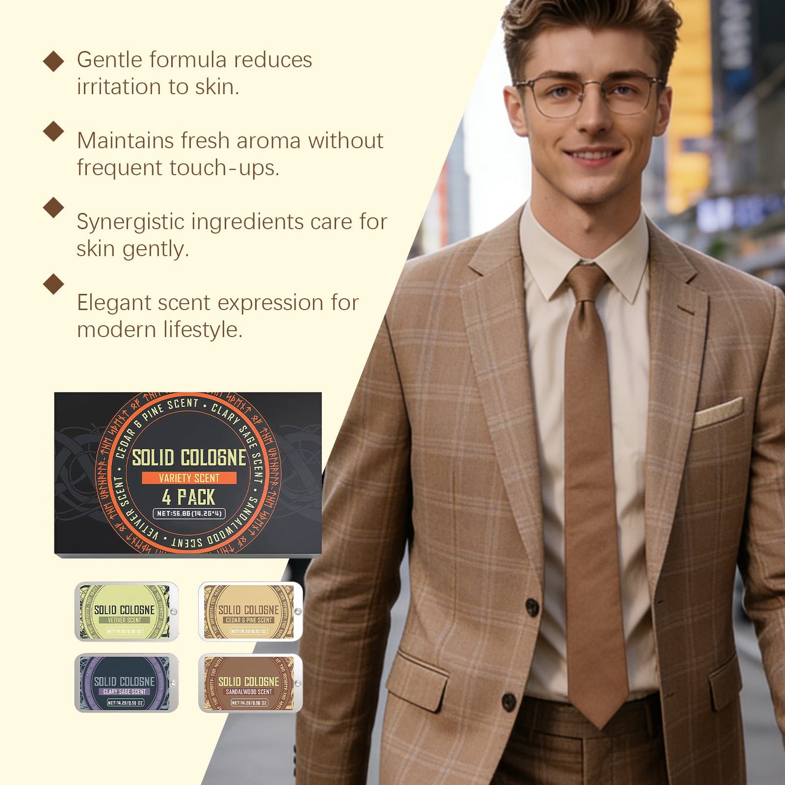 4In1 Pheromone Solid Cologne W - Perfume Fragrances บทวิจารณ์และราคา