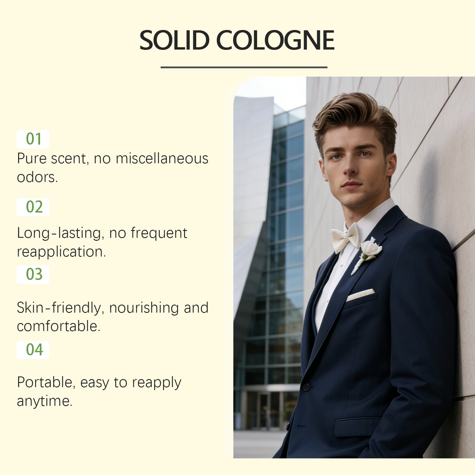 4In1 Pheromone Solid Cologne W - Perfume Fragrances บทวิจารณ์และราคา