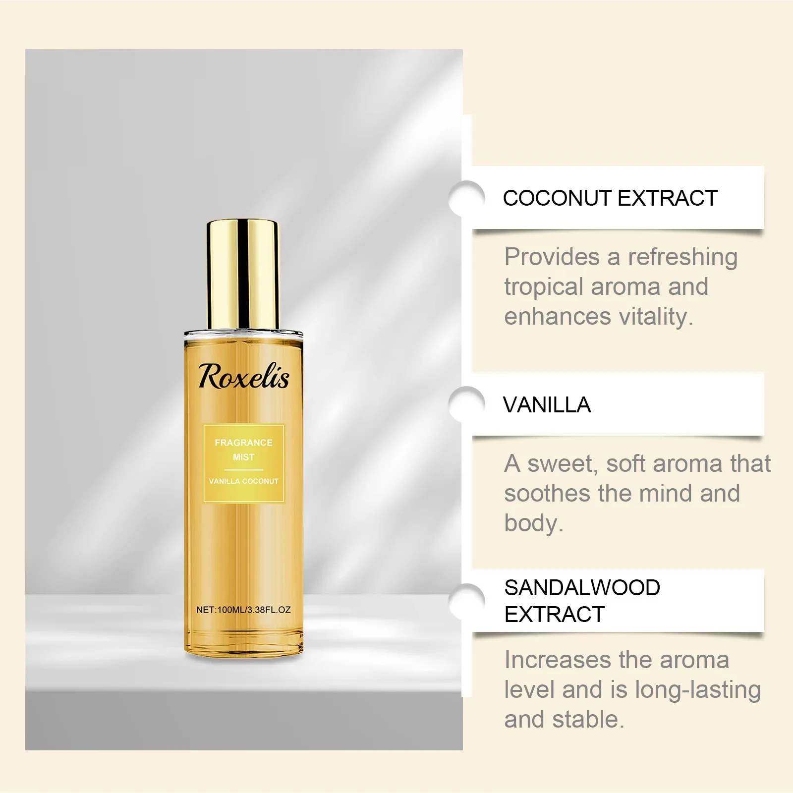 Coconut Vanilla Aroma Spray La - Perfume Fragrance Hair Spray บทวิจารณ์และราคา
