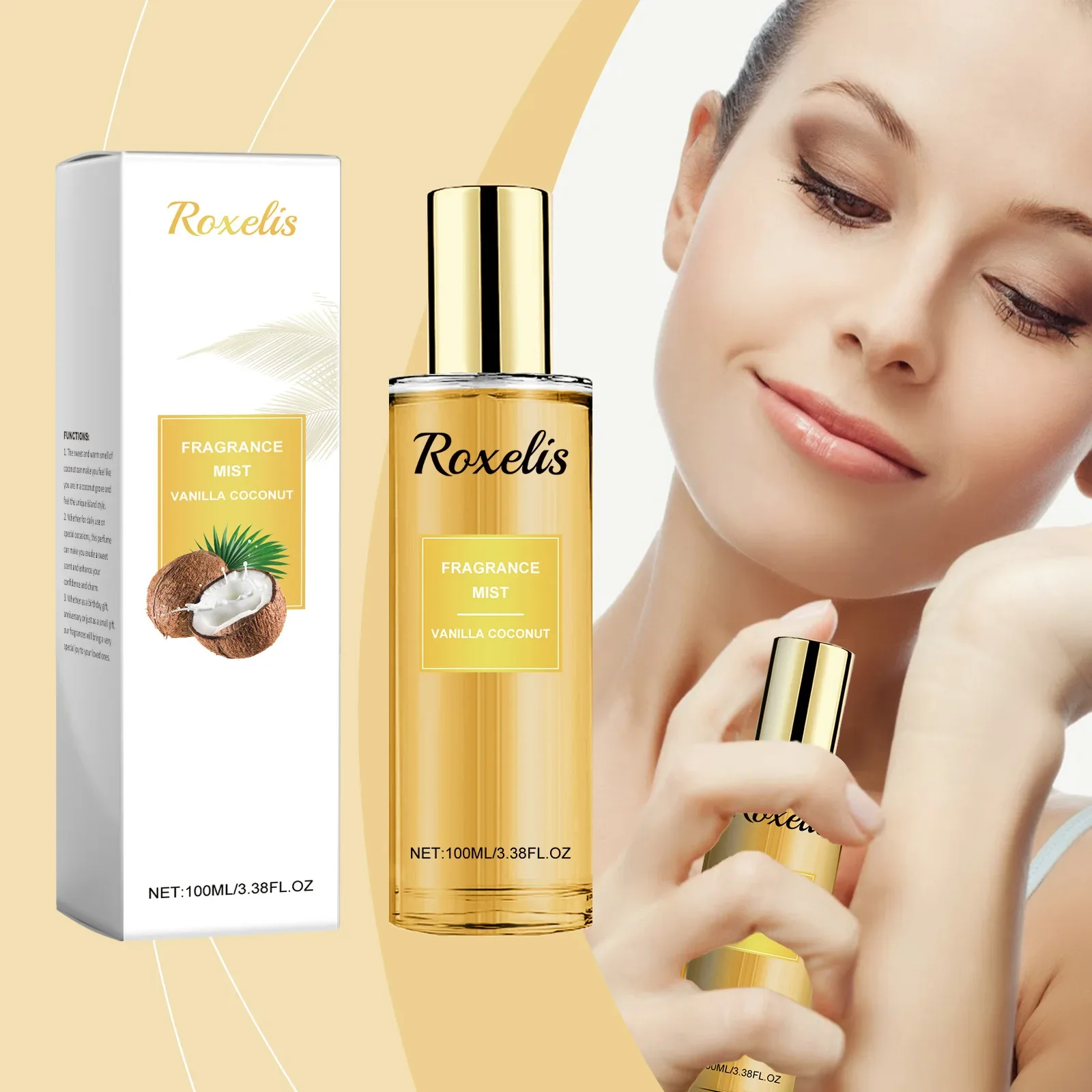 Coconut Vanilla Aroma Spray La - Perfume Fragrance Hair Spray บทวิจารณ์และราคา