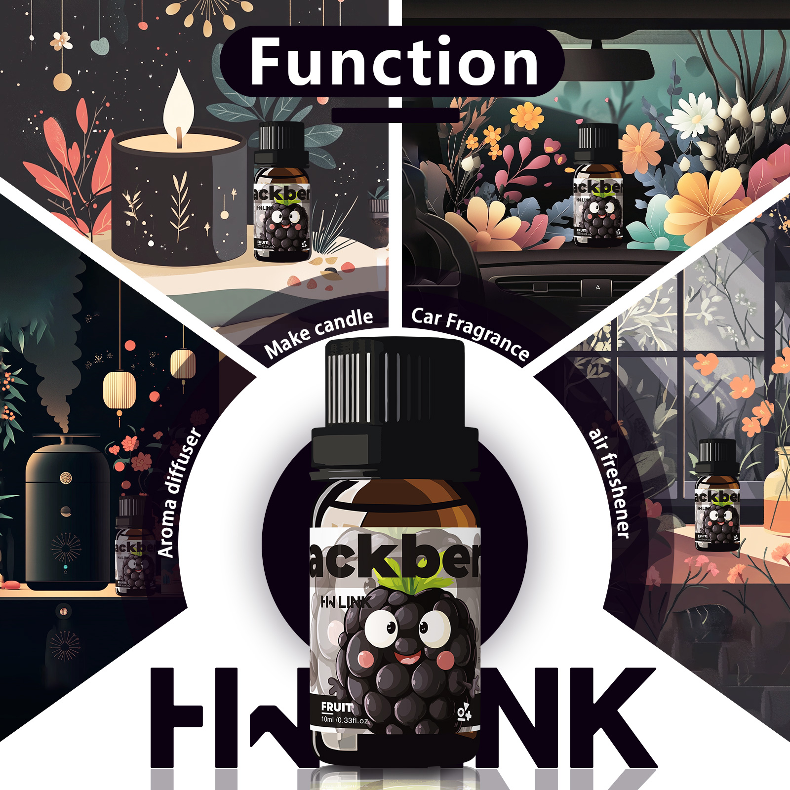 Blackberry Essential Oil Black - Perfume Fragrance Making บทวิจารณ์และราคา