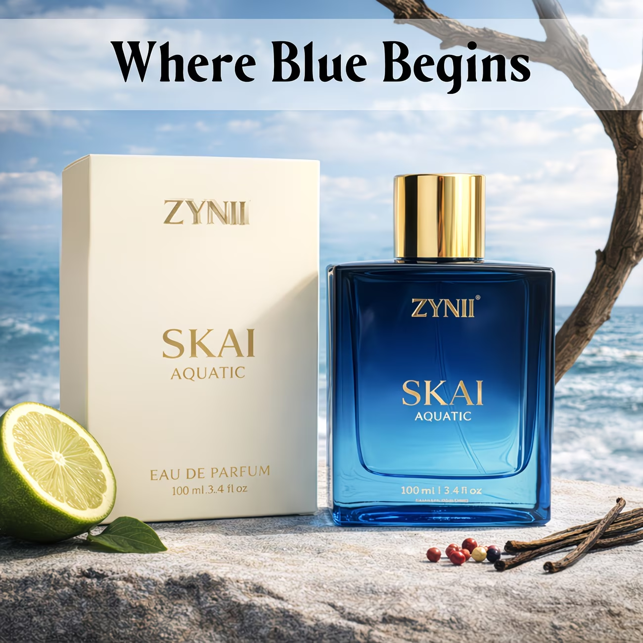 100ml Men’s Aquatic Perfume Sp - Perfume Fragrance Vanilla บทวิจารณ์และราคา