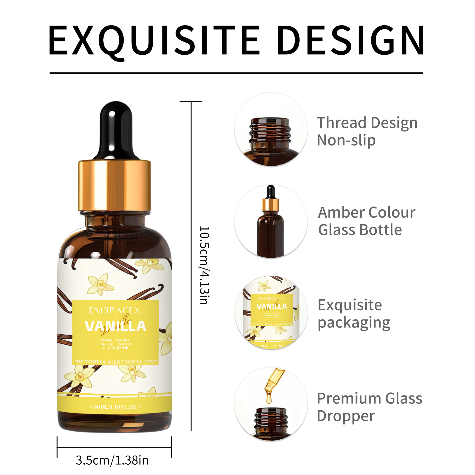 30ml Vanilla Essential Oil Per - Vanilla Perfume Oil บทวิจารณ์และราคา