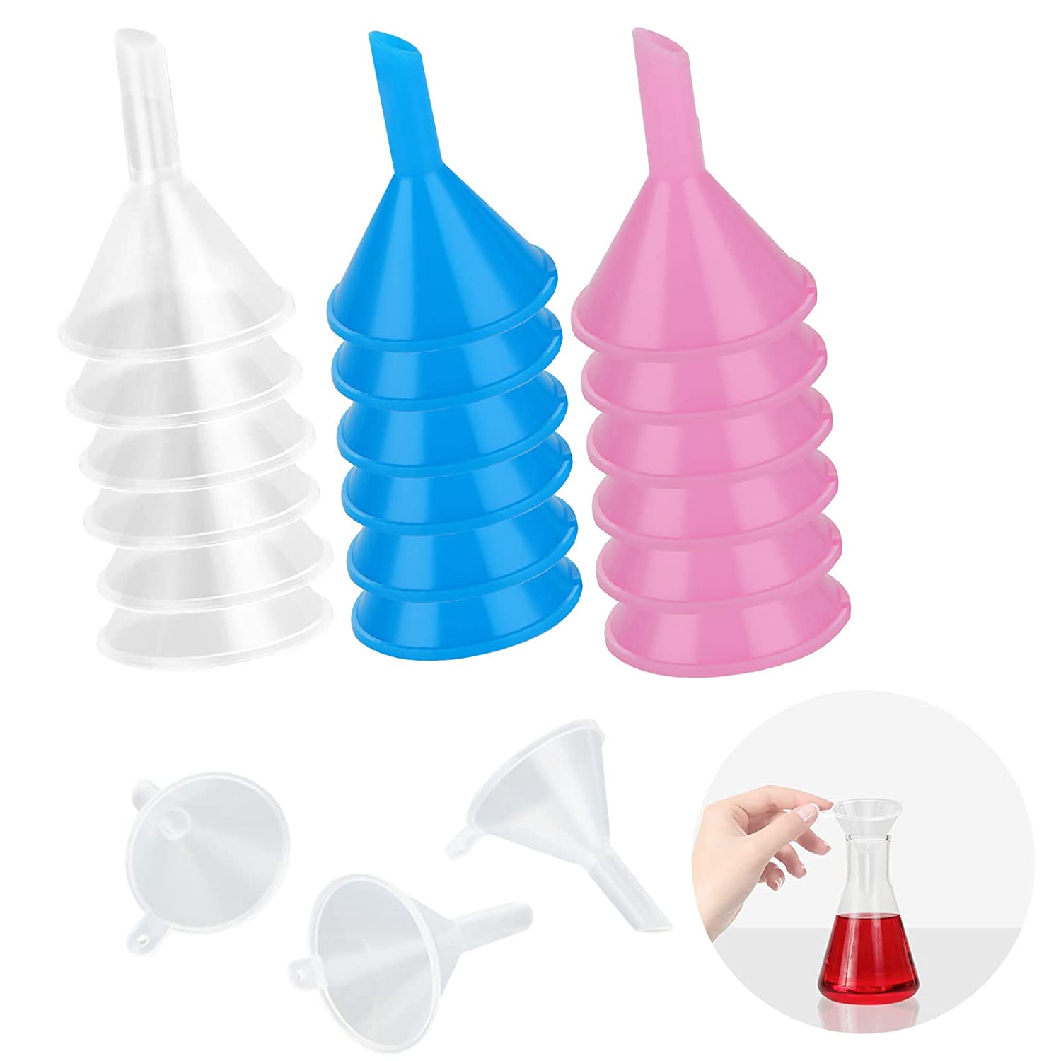 50Pcs Mini Clear Plastic Funne - Perfume Fragrance Lab บทวิจารณ์และราคา