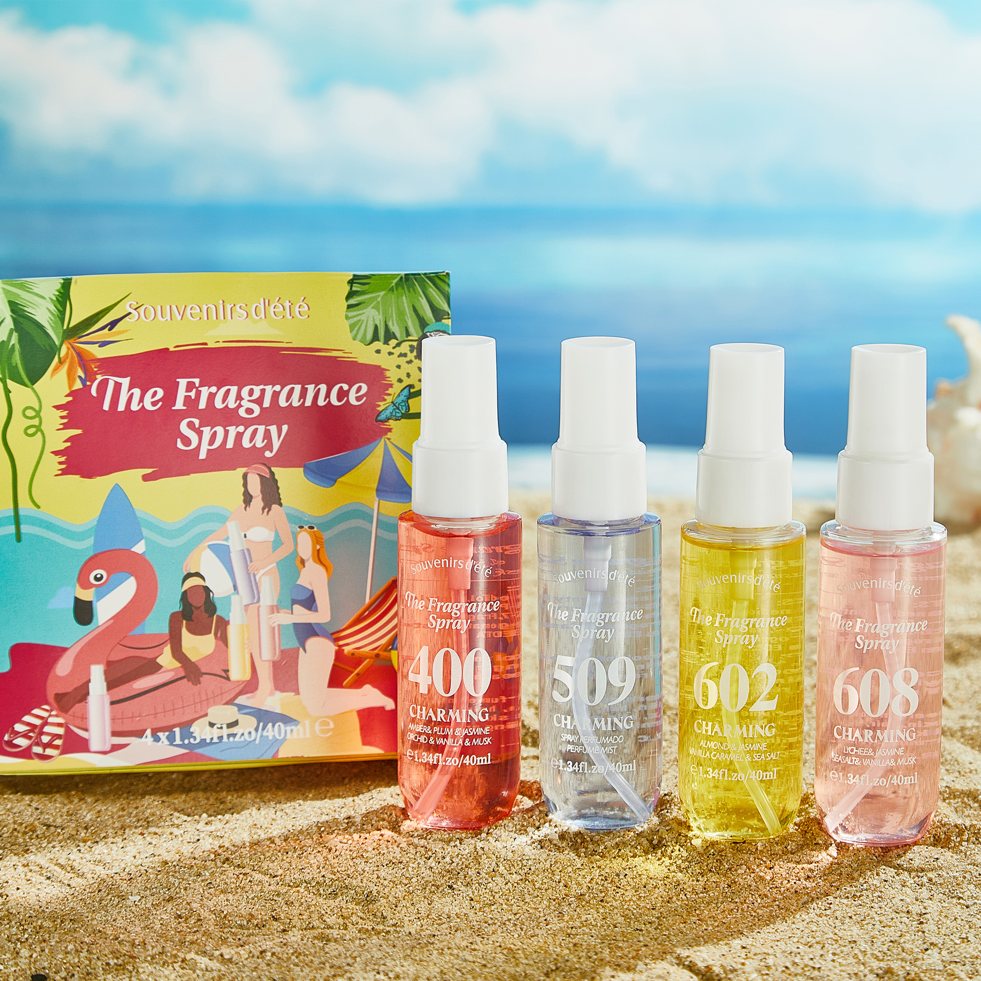 4pcs Digital perfume, fresh fr - Perfume Fragrance Hair Spray บทวิจารณ์และราคา
