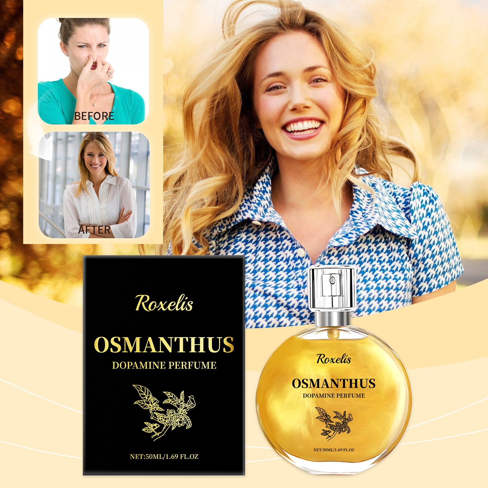 Roxelis Osmanthus Gold Plated  - Perfume Fragrance Moisturizer บทวิจารณ์และราคา
