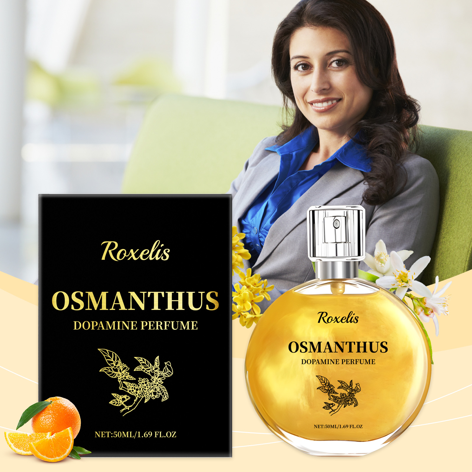 Roxelis Osmanthus Gold Plated  - Perfume Fragrance Moisturizer บทวิจารณ์และราคา