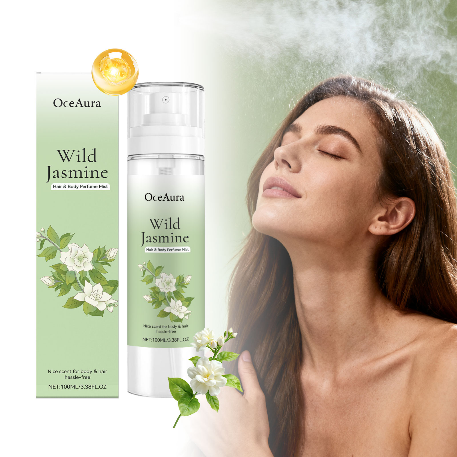 OceAura Body Hair Perfume Spra - Perfume Fragrance Hair Spray บทวิจารณ์และราคา
