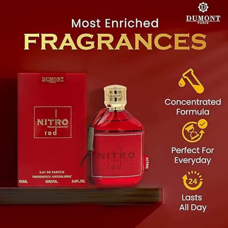 Dumont NITRO RED - 3.4oz - Eau - Perfume Fragrances บทวิจารณ์และราคา