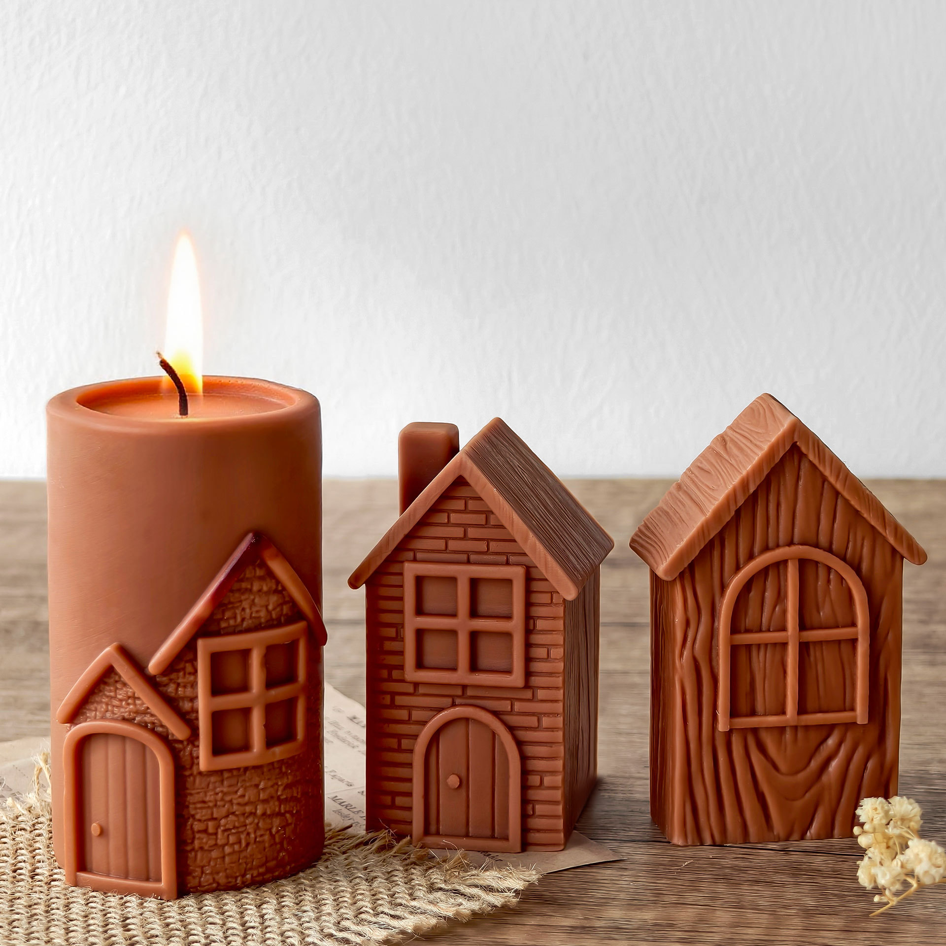 DIY Chimney House Silicone Mol - Perfume Fragrance Oils For Candles บทวิจารณ์และราคา