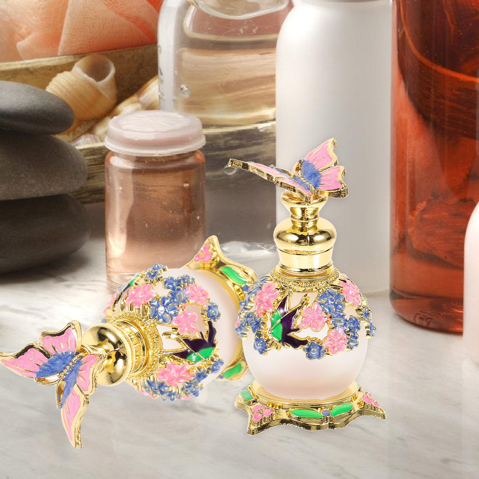 Fragrance Bottle Empty Glass P - Perfume Fragrance Refill บทวิจารณ์และราคา